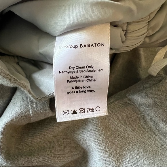 The Group by Babaton Light Grey Wool Paperbag Trouser - Picture 5 of 7